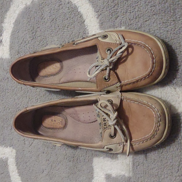 Sequin cheetah side print Sperry Top Sider size 7 - Picture 6 of 6